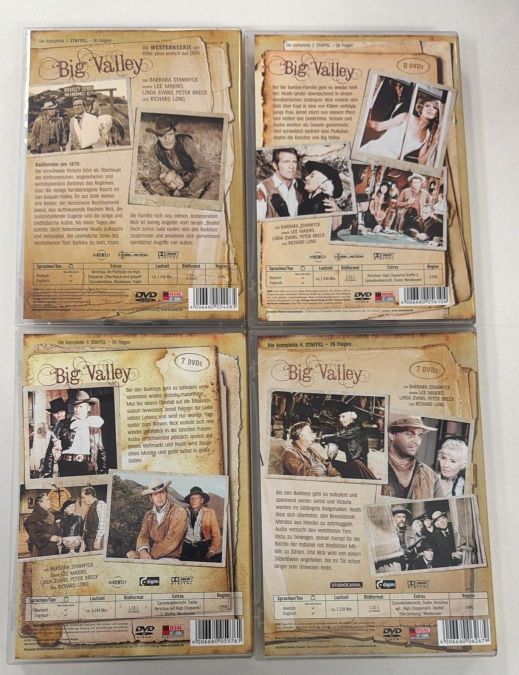 Alle DVDs: BIG VALLEY DIE KOMPLETTE  1.2.3.4.  DVDS – Gebraucht aus Zürich von freioccasionen 5