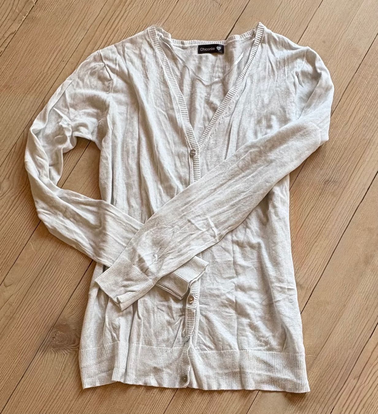 Pullover & Sweatshirts: Jäckchen /Cardigan/Pullover dünn Strick,Chicorée,Gr.L – Gebraucht aus Siblingen von Vany_McDougall 2
