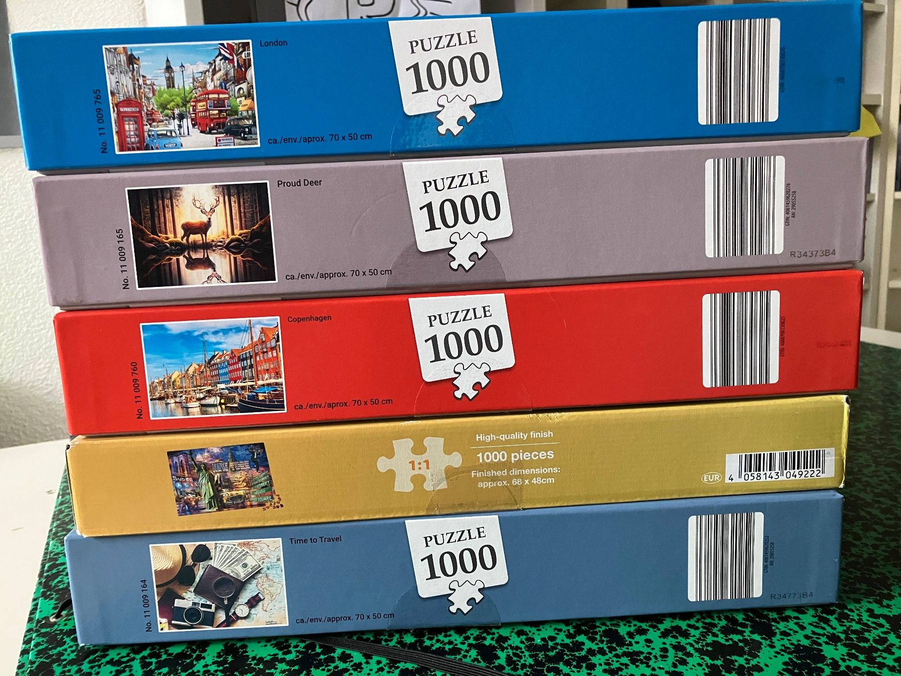 Puzzle: 5 Puzzle-Sammlung 1000 Teile – Usato da Rüti ZH venduto da Ochello 1