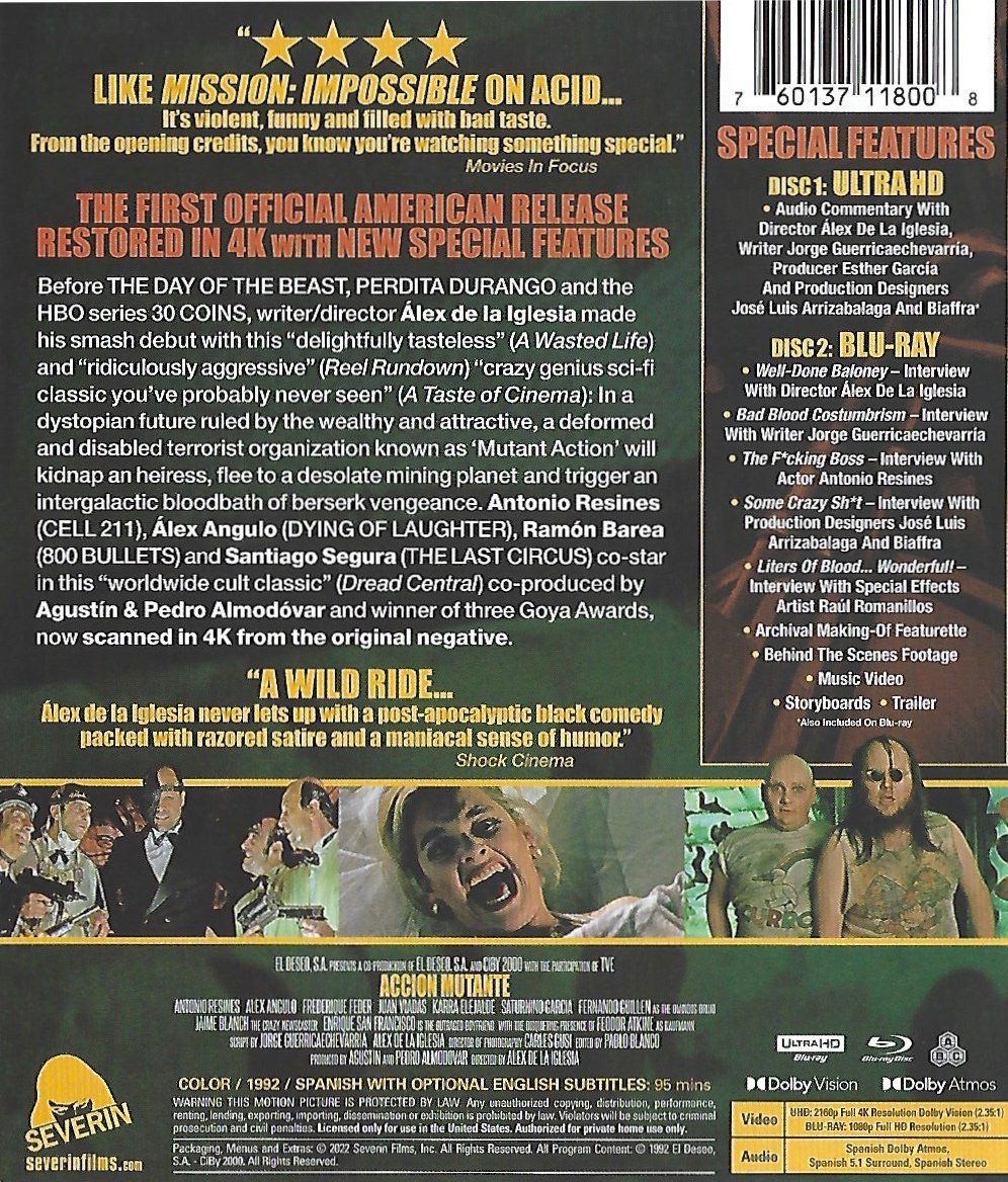 Alle DVDs: Accion Mutante 4K UHD – Gebraucht aus Nyon von TigerDreams 1