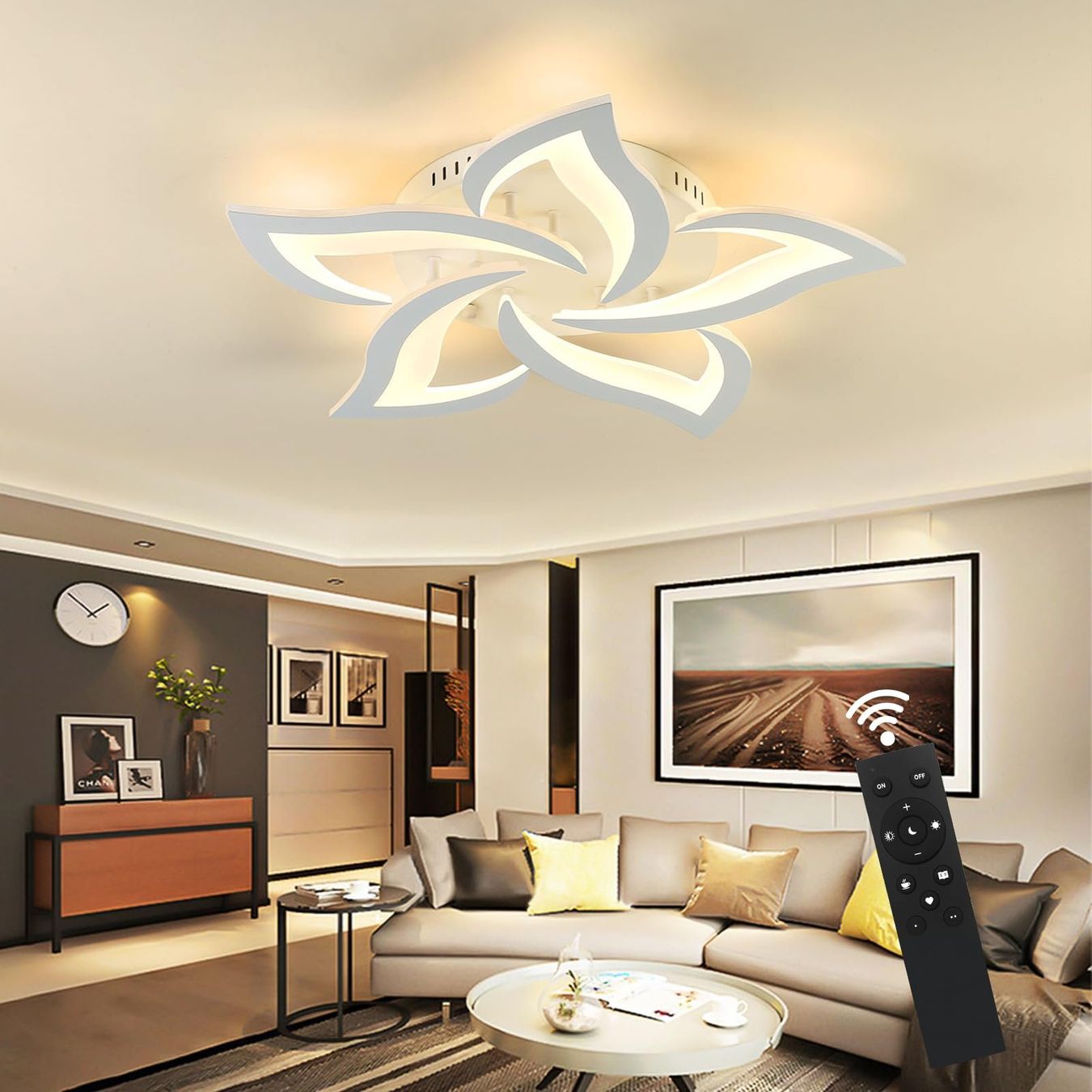 Lampadari & plafoniere: Deckenleuchte Deckenlampe LED dimmbar mit Fernbedienung – Nuovo e nell'imballaggio originale da Herisau venduto da Serenco