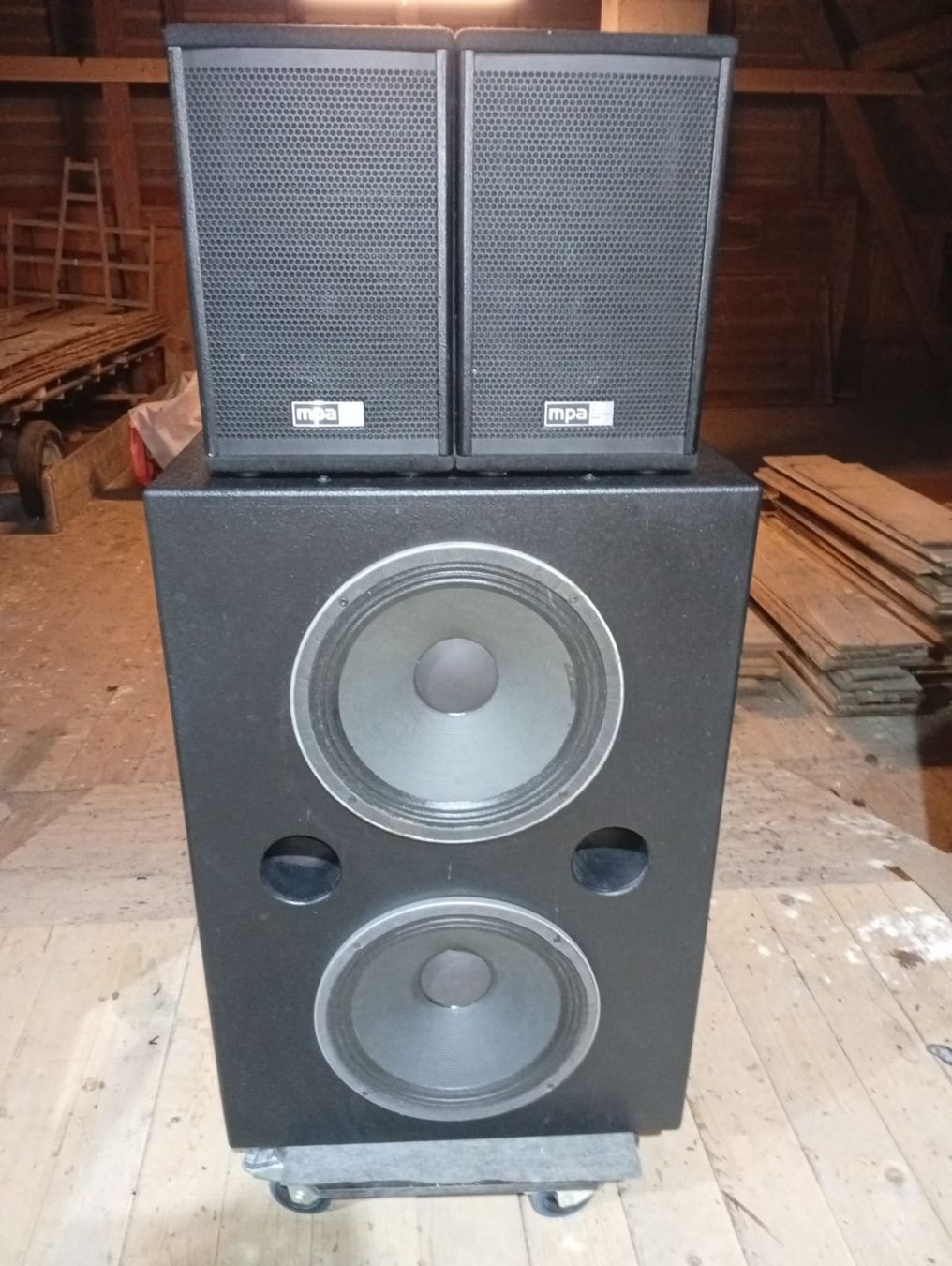 Casse acustiche: PA System - SUB 2 x 15 Zoll; Tops MPA – Usato da Koppigen venduto da connect1