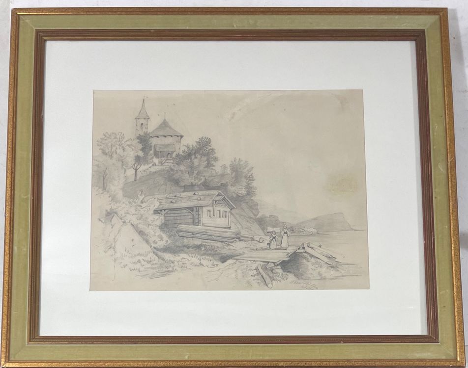 Alexandre Calame (1810-1864) Zeichnung (Gebraucht) in Root für CHF 264 ...