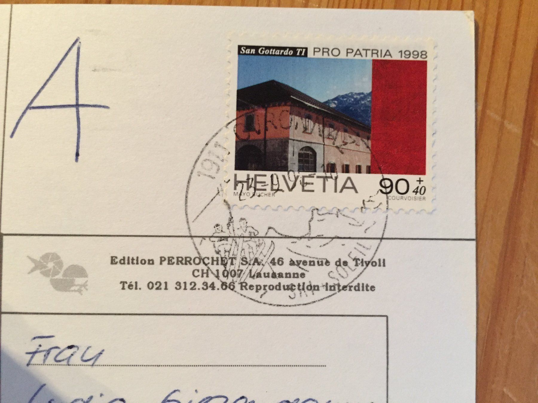 Cartoline postali: Ovronnaz - AK 1998 – Usato da Oberuzwil venduto da Henri09 1