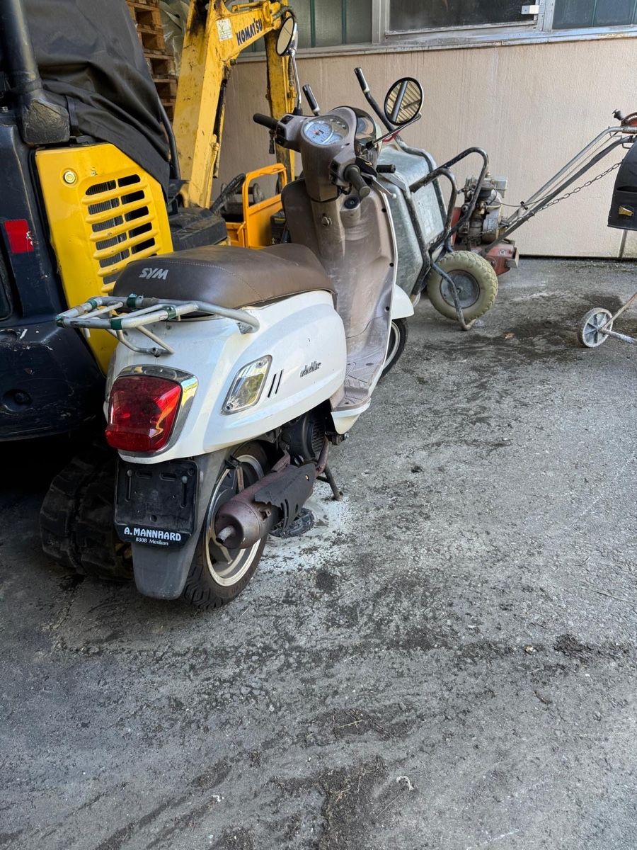 Route: SYM Fiddle 125 Roller Weiss – D'occasion à Auw par rosee_ 1