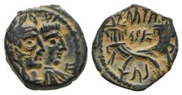 Kings of Nabatea. ARETAS IV and Shaqilat (AD 20-40 AD). Nice