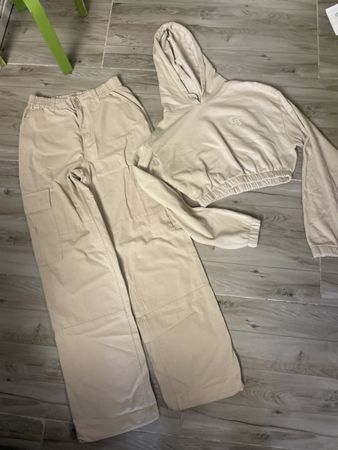 Neues LA Shady Set, Crop Hoodie und Cargo Hose, XS/34