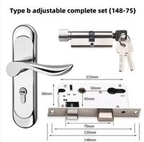 Serrure de porte en acier inoxydable de porte intérieure