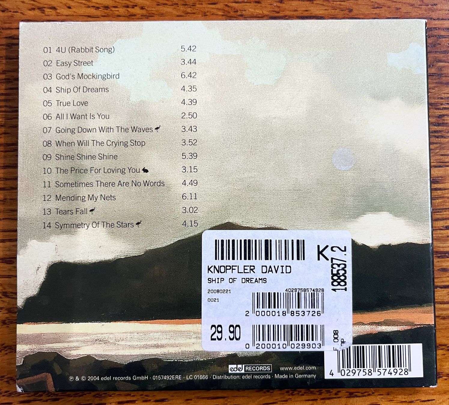 CD: David Knopfler - SHIP OF DREAMS CD – Usato da Oftringen venduto da Vucki 1