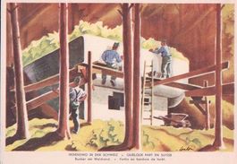 Armée Suisse Mob 1939, Fortin en forêt (12)