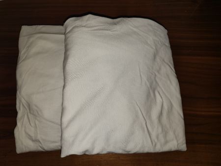 Nr. 1, Spannbettlaken Baby, 2x weiss, ca. 50 x 110cm