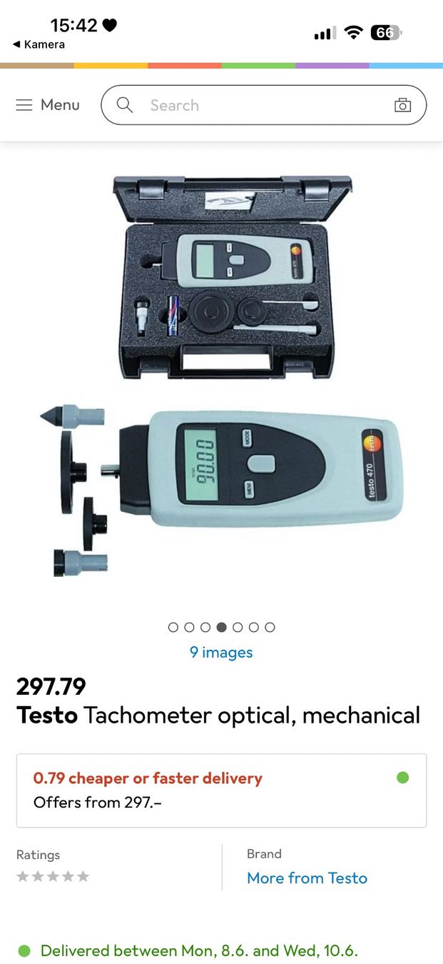 Messen: Testo digitales Handtachometer – Gebraucht aus Necker von liq24 3