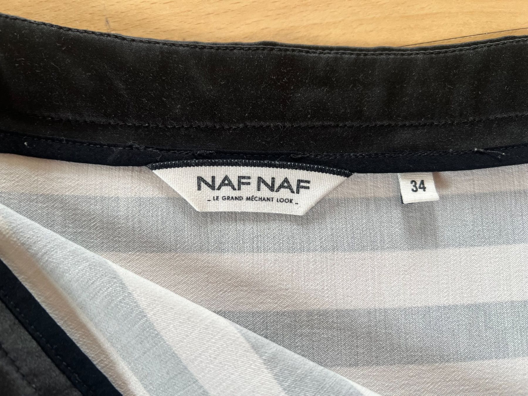 Nafnaf Gonne: NAF NAF Mini-Rock, Gr. 34, Schwarz/Weiss – Usato da Worb venduto da farben20zauber 1