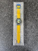Swatch Scuba Armbanduhr Taucheruhr gelb blau SDN102
