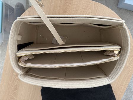 Taschen Organizer Filz Beige