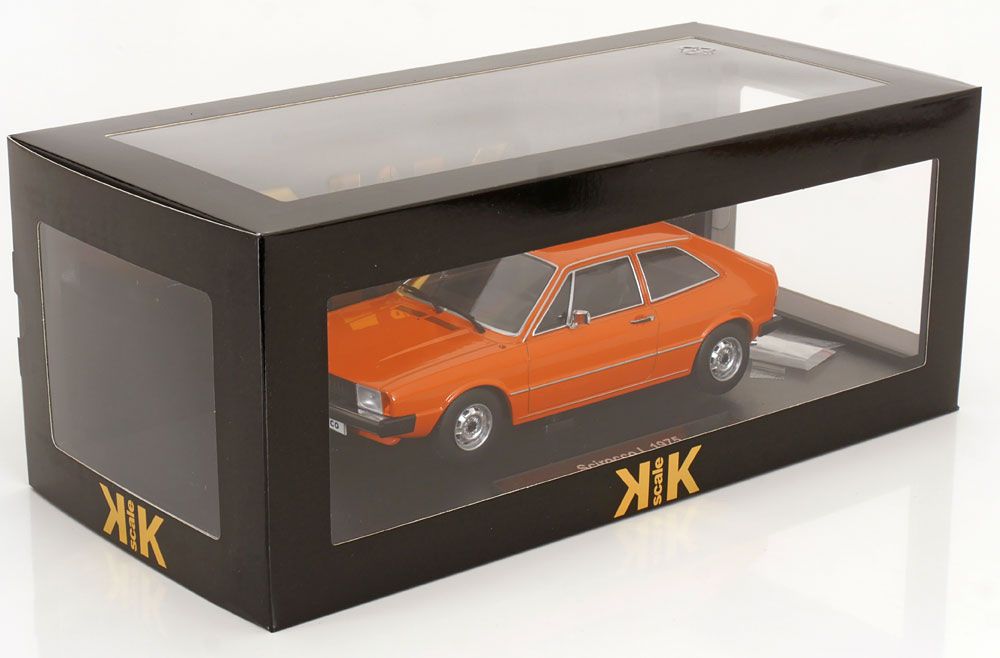 Volkswagen Modellini d'auto: VW SCIROCCO L 1975 ORANGE 1:18 KK-SCALE – Nuovo e nell'imballaggio originale da Suhr venduto da Moebelsiralfred 4