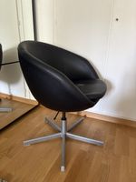 IKEA Schreibtischstuhl Skruvsta Designstuhl Leder schwarz 