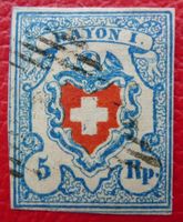 Rayon I (hellblau), T.22 C1-LU, leichte Doppeldruckspuren !