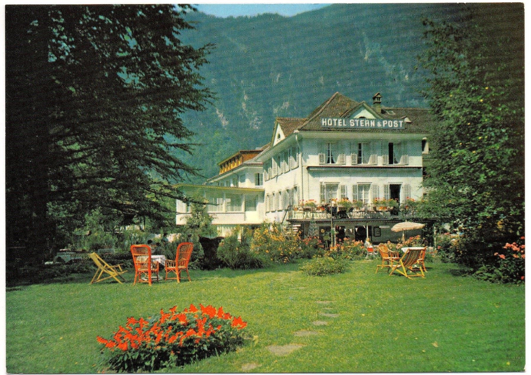 Cartoline postali: AMSTEG Hotel Stern & Post – Nuovo (secondo la descrizione) da Jona venduto da philajona