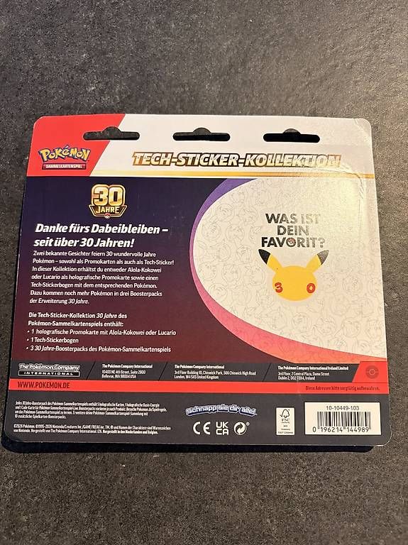 Carte collezionabili: 30th Celebration Tech Sticker Collection  – Nuovo e nell'imballaggio originale da Basel venduto da Lukas_77 1