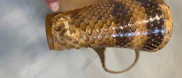 Scarpe da donna: Sandales en cuir de python véritable de la marque Kalliste – Nuovo (secondo la descrizione) da St-Aubin-Sauges venduto da Juliezan 4