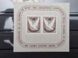 Schweiz Basler Taube Block W23 1945 - ** / Kat: CHF 100.--