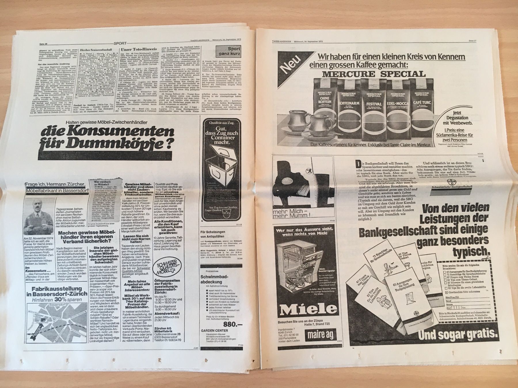 Zeitschriften & Magazine: Tagesanzeiger vom 24. September 1975 – Gebraucht aus Luzern von Jiggy_8898 7