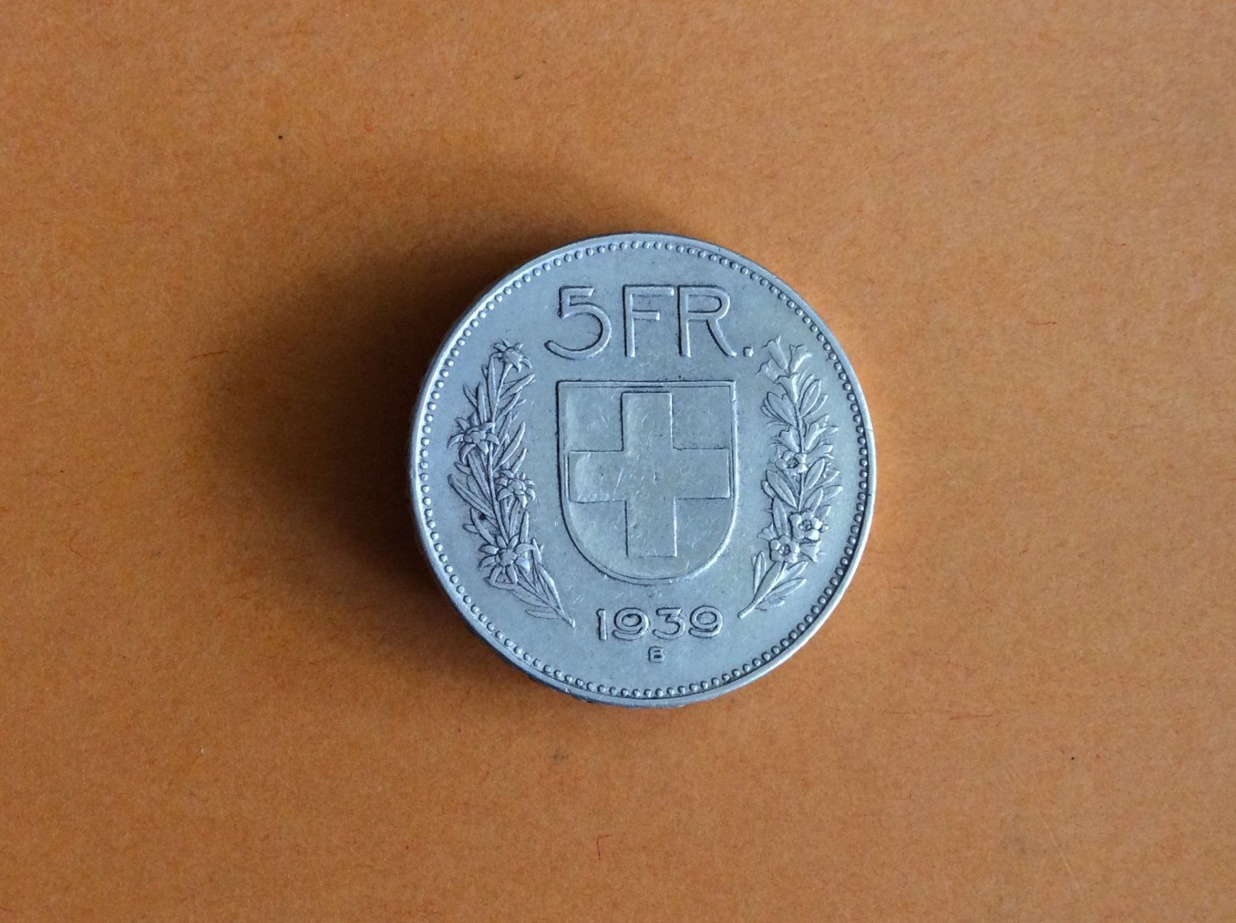 Tutti le monete: 5 francs  1939  Belle – Usato da Genève venduto da pie_fh2d