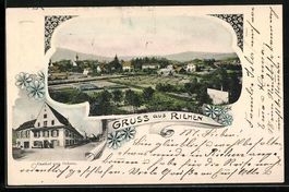 Riehen, Gasthof zum Ochsen, Blick auf de