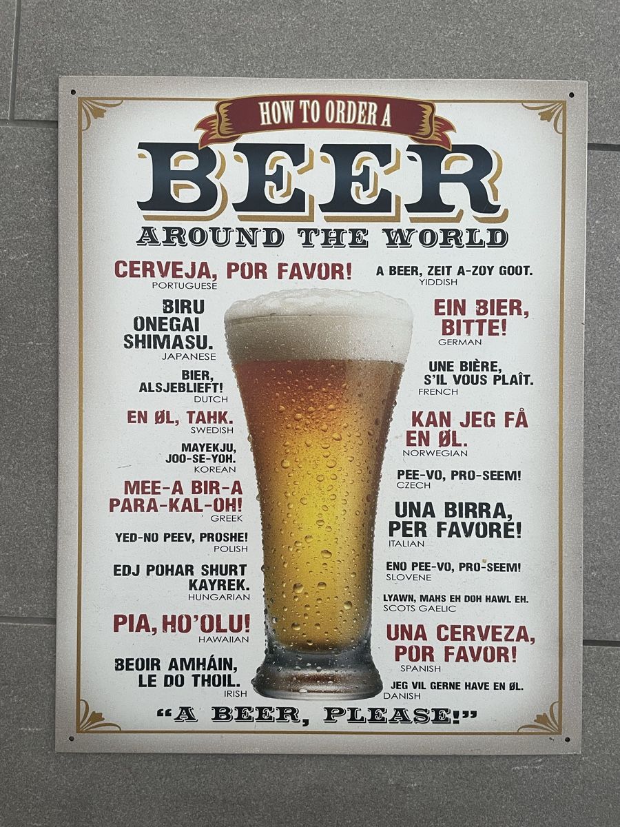 Toutes les décorations: Wanddeko aus Blech, "Beer" – D'occasion à Thun par monika788