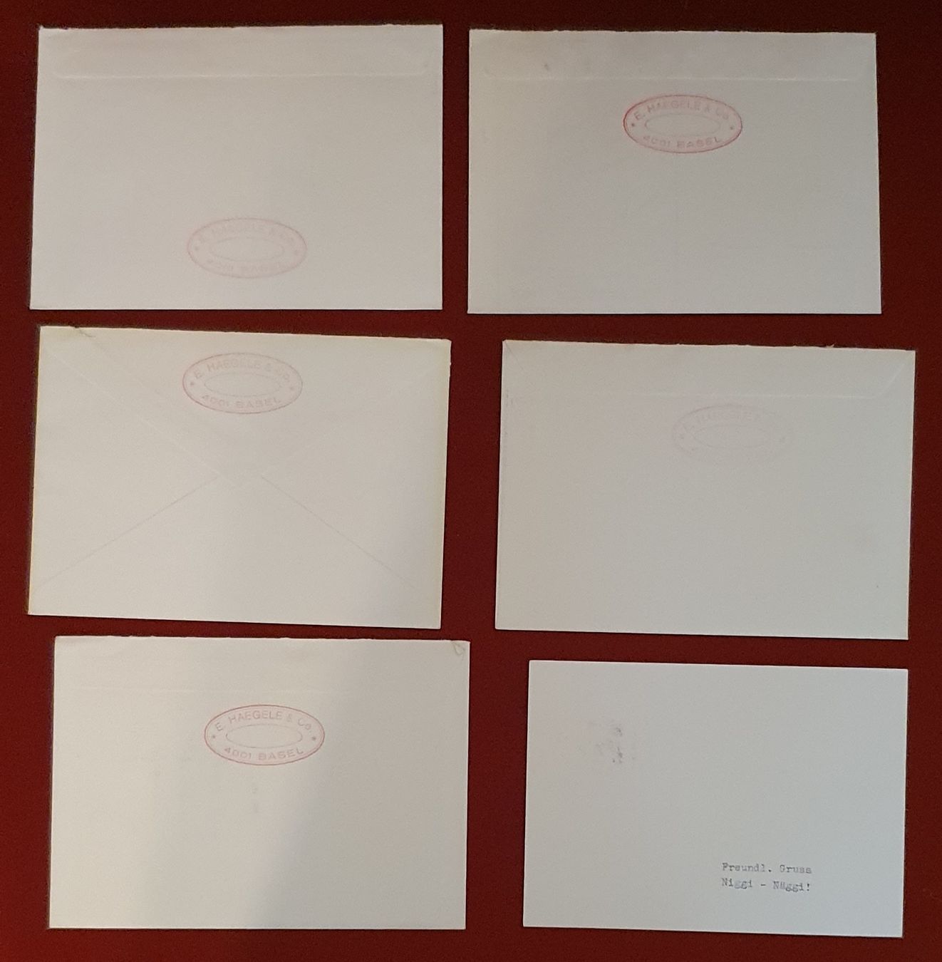 Tutti i francobolli: Tag der Briefmarke - 5Briefe / 1 Karte – Usato da Kreuzlingen venduto da Rschweiz1 1