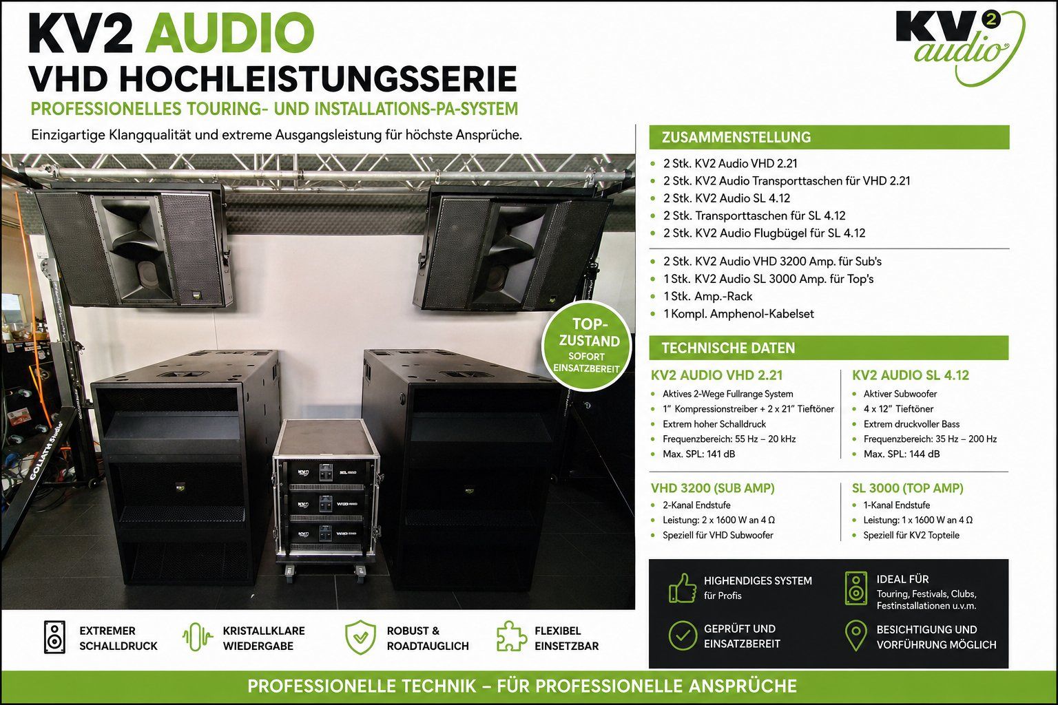 Casse acustiche: KV2 VHD / SL System – Usato da Schlieren venduto da Basscenter
