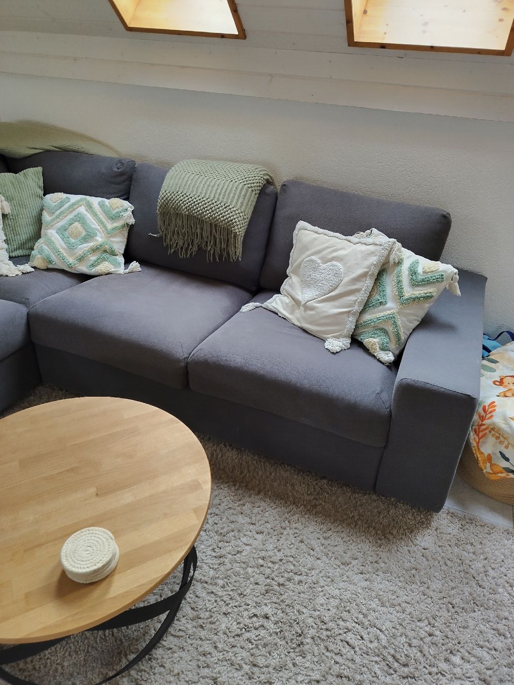 Ikea Divani: Eckcouch, Ecksofa anthrazit Stoff Ikea Vimle 256 x 256 cm – Usato da Mumpf venduto da Cresli01 4