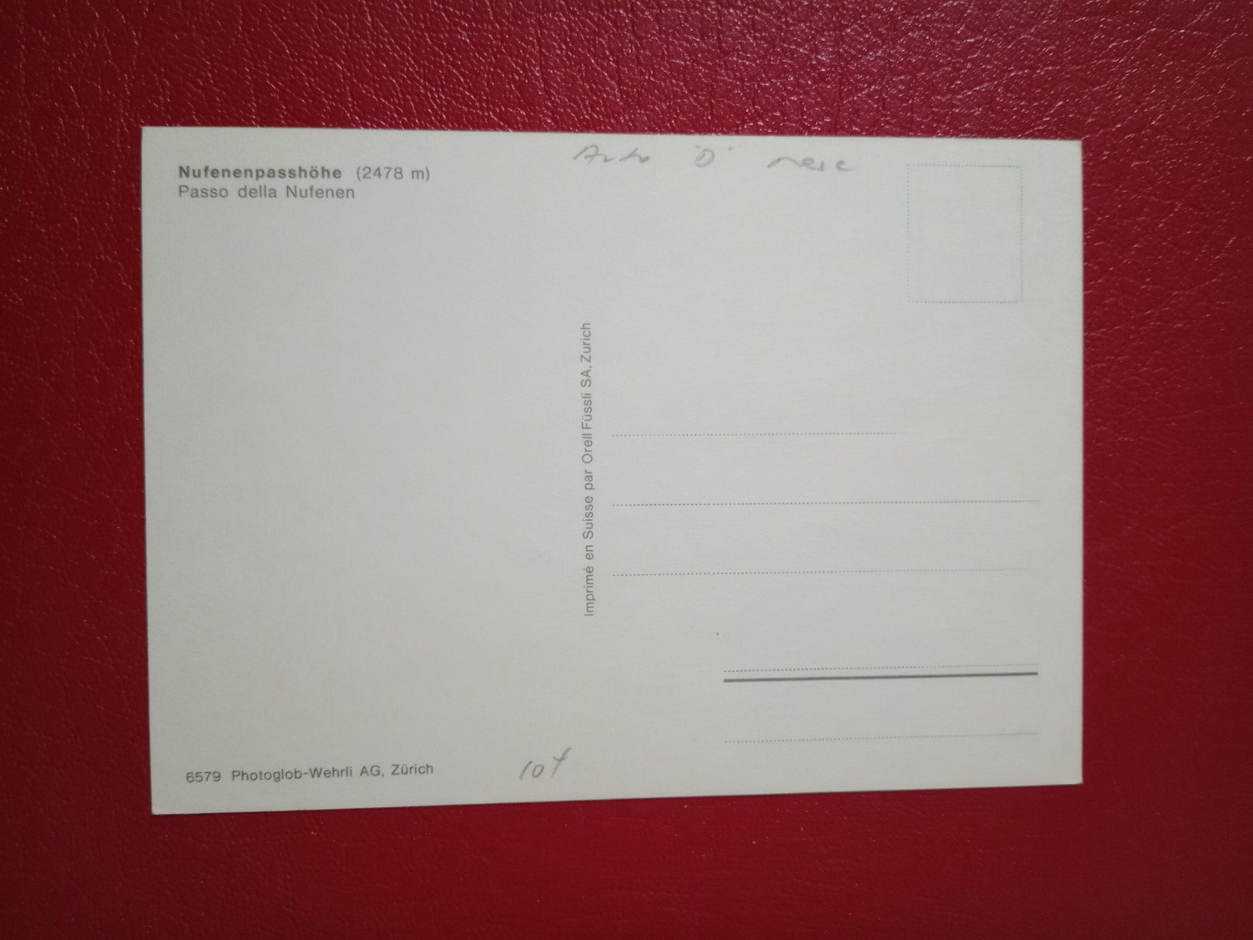 Cartes postales: Nufenen Novena Pass Postauto alte Autos – D'occasion à Küttigen par Melisch1000 1
