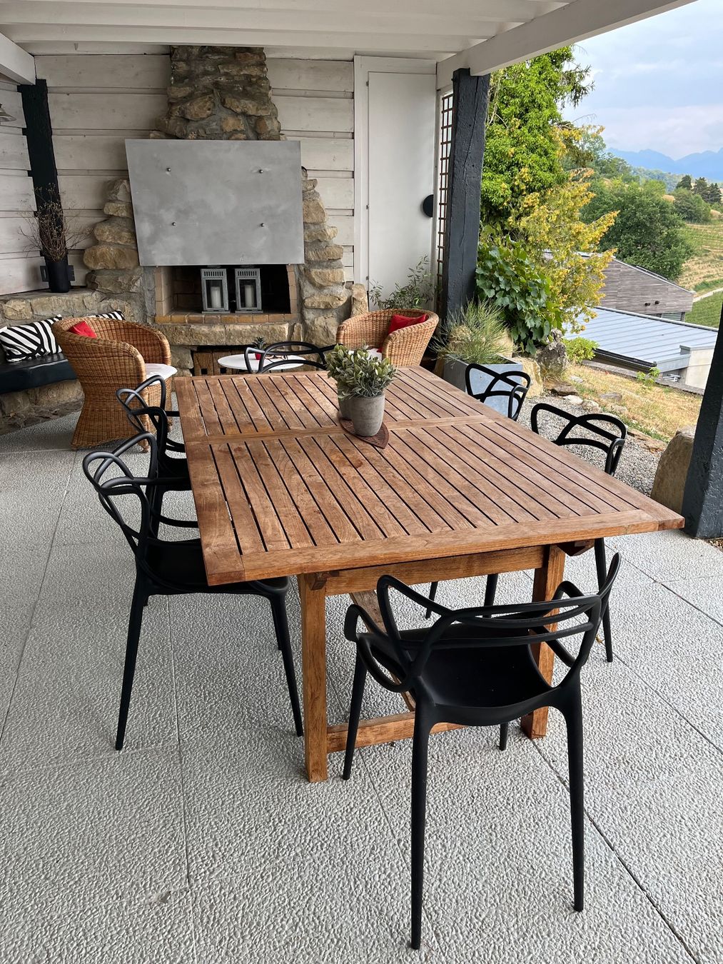 Tables: Table en teck extensible – D'occasion à Lausanne par joltei