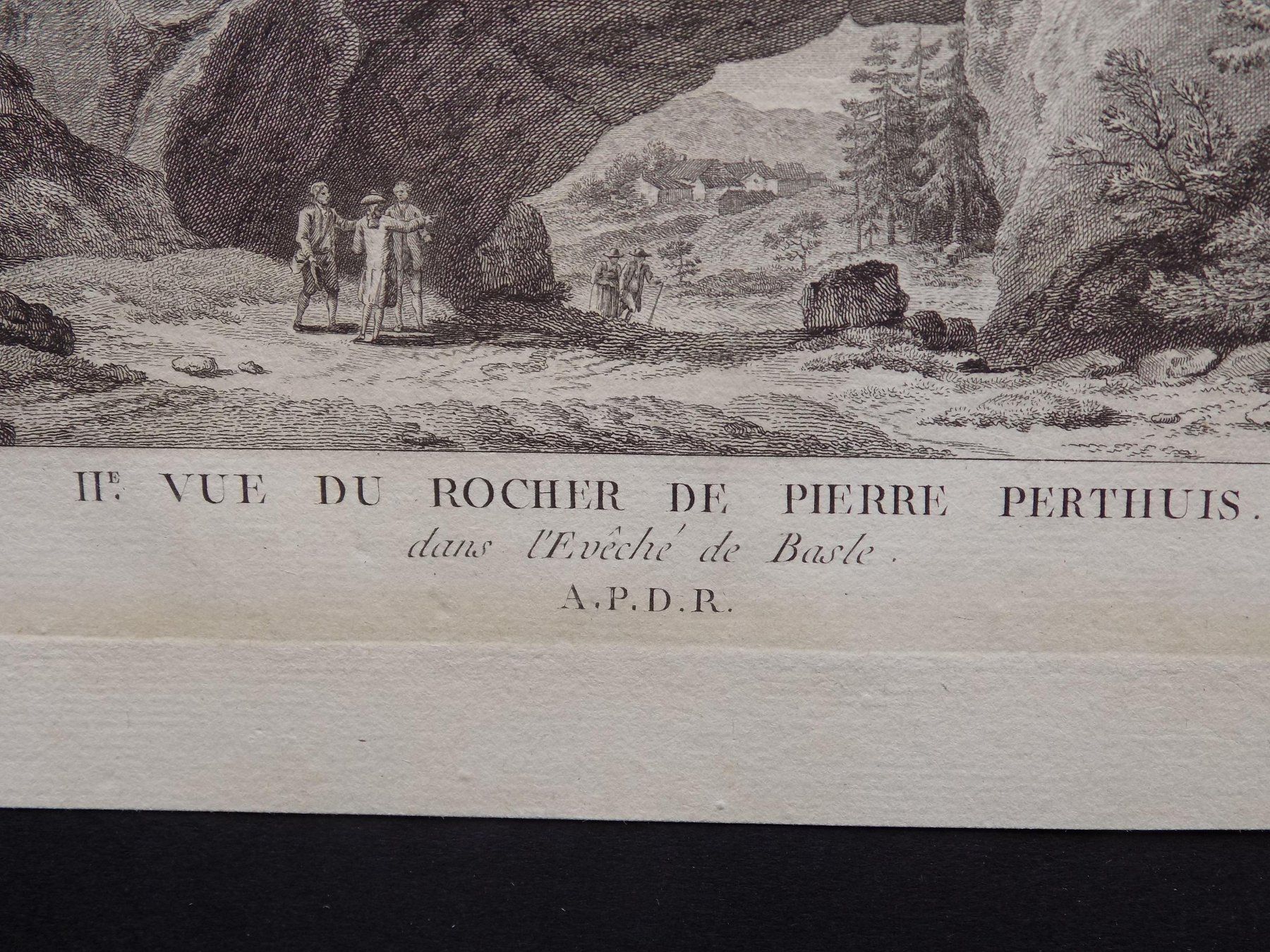 Gravures: Vue du Rocher du Pierre Pertuis – D'occasion à Risch par Rischli15 2