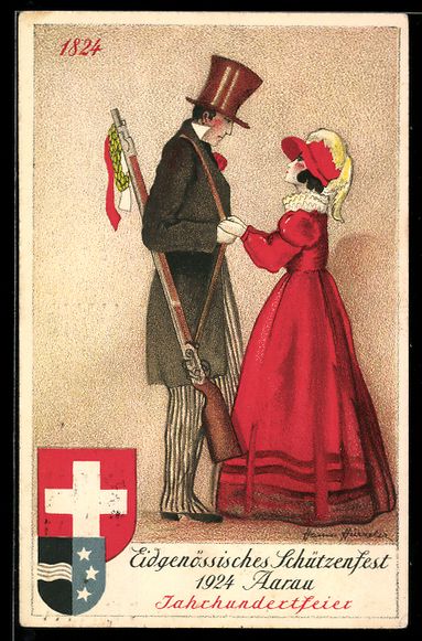 Cartes postales: Aarau, Eidgenössisches Schützenfest 19 – D'occasion à Berlin par bartko-reher