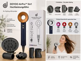 ✨ DOYOO AirPro 5in1 Hochleistungsföhn + 5 Aufsätze NEU