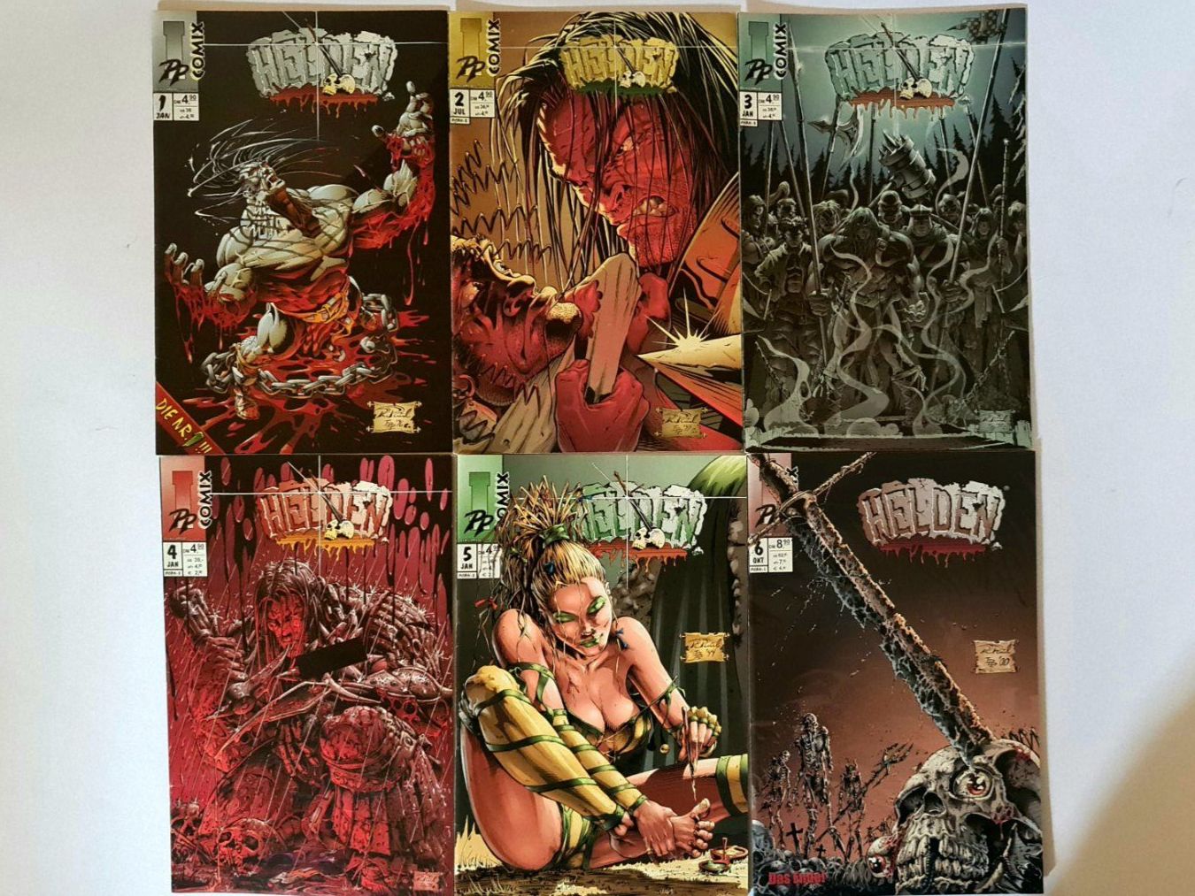 Fumetti: Helden Comic Hefte Nr. 1-6, Ideenschmiede Comix Paul & Paul – Usato da Aesch BL venduto da pri_fp8t