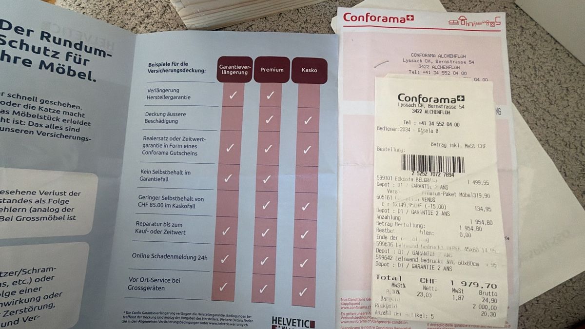 Conforama Sofas: Ecksofa Conforama Venus hellgrau top Zustand – Neuf (Voir description) à Thun par SecchiValues 2
