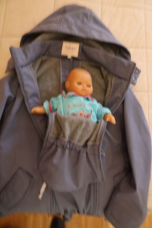 Jacke gefüttert für Mama und Baby, Gr. S, petrolblau