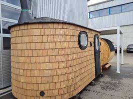 Goahte Sauna S-4,5 mit Vorraum , Ruheraum / L019