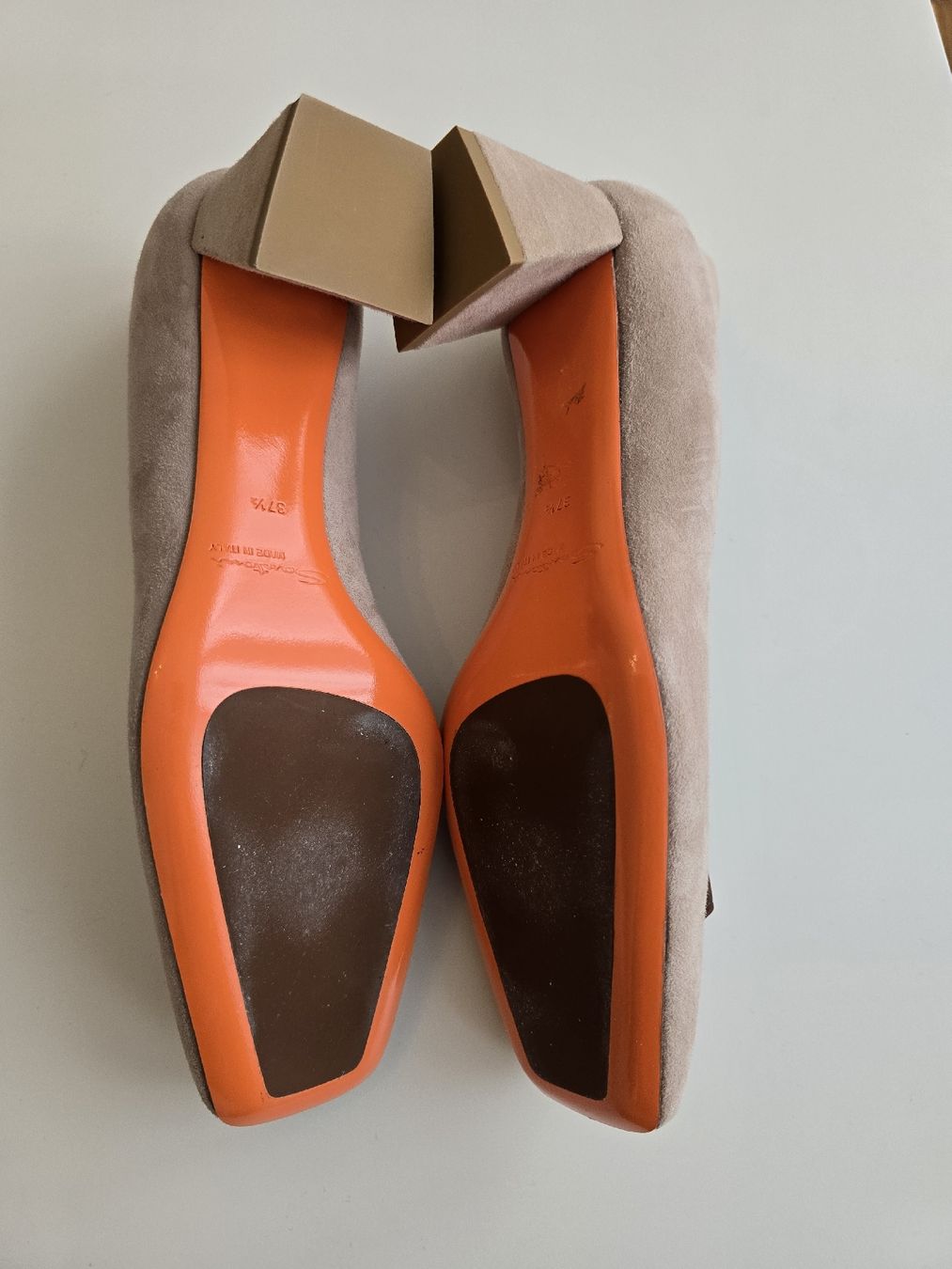 Santoni Scarpe da donna: Santoni Beige Suede Pumps 37 – Nuovo (secondo la descrizione) da Zürich venduto da luethifat 2