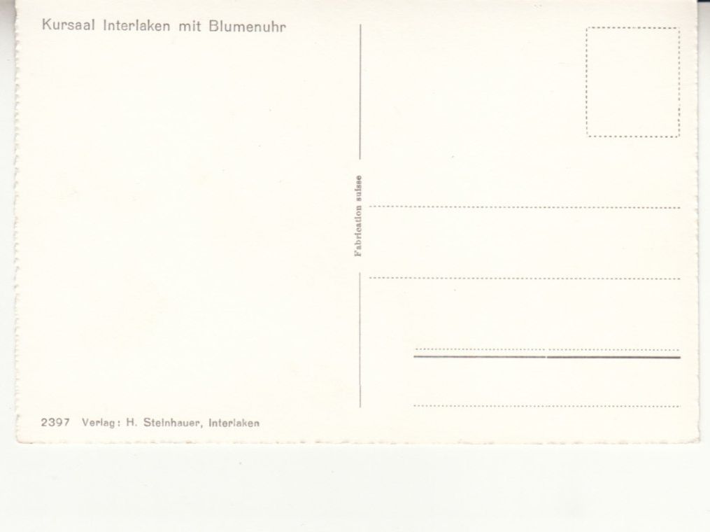 Ansichtskarten: Interlaken ca. 1950 – Gebraucht aus Bürglen TG von StampGraf 1