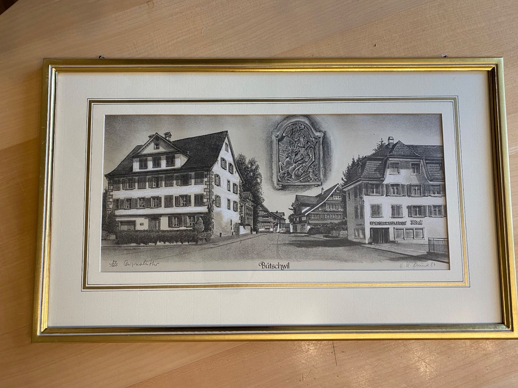 Grafica & Litografie: Originale Litho Bütschwil Toggenburg – Usato da Mosnang venduto da Goldwasser 5
