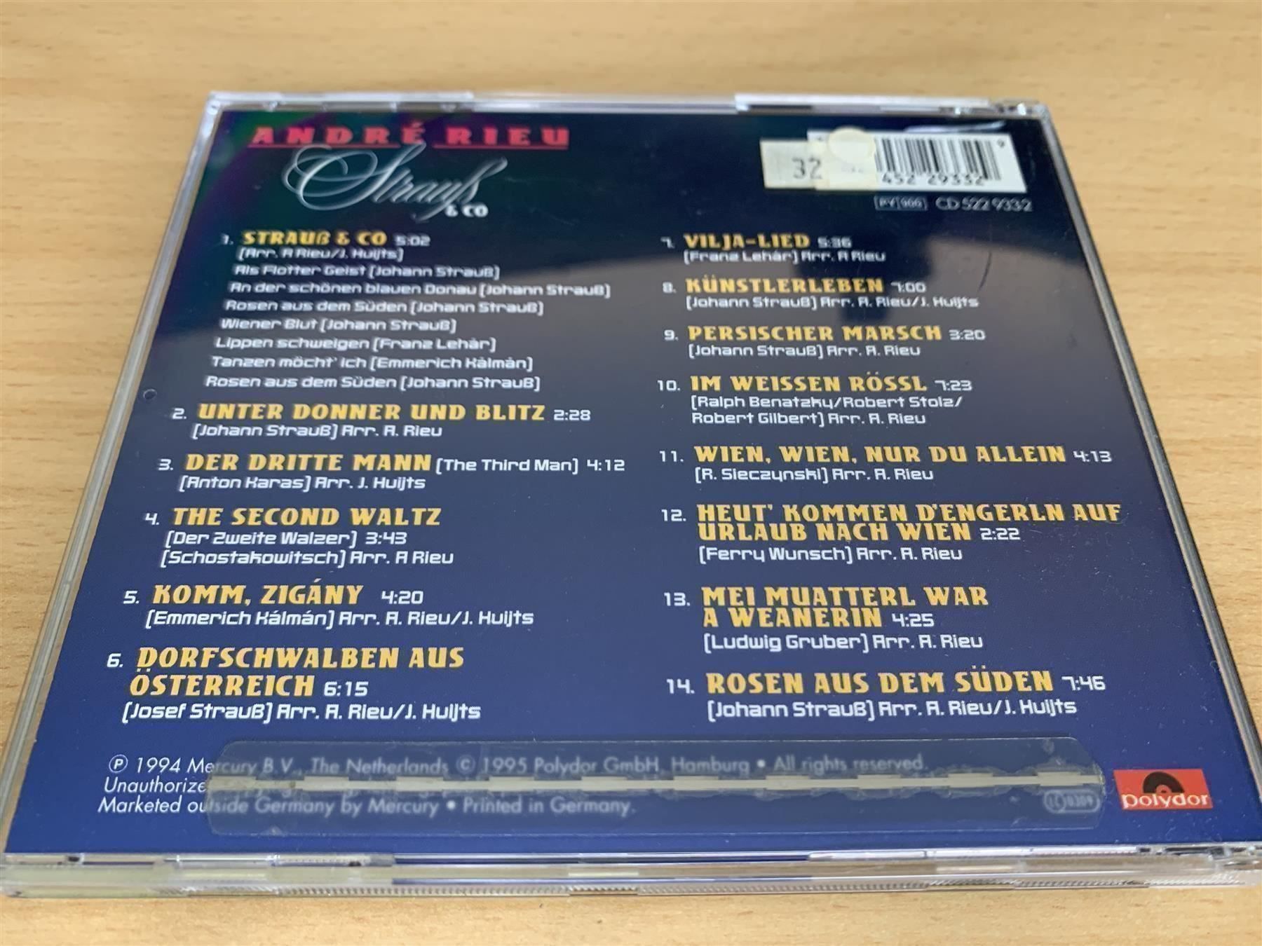 CD: André Rieu – Strauß & Co – Usato da Rikon im Tösstal venduto da Alpenmutz 1