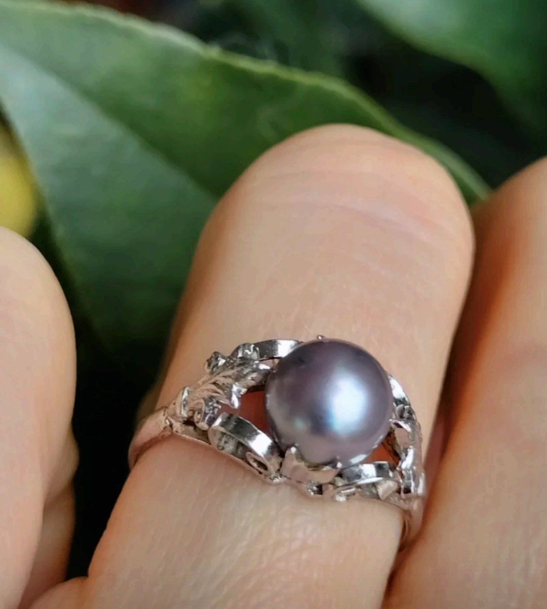 Anelli: Art Deco Antiker Perlen Silber Ring – Usato da schwyz venduto da larry91sz 8