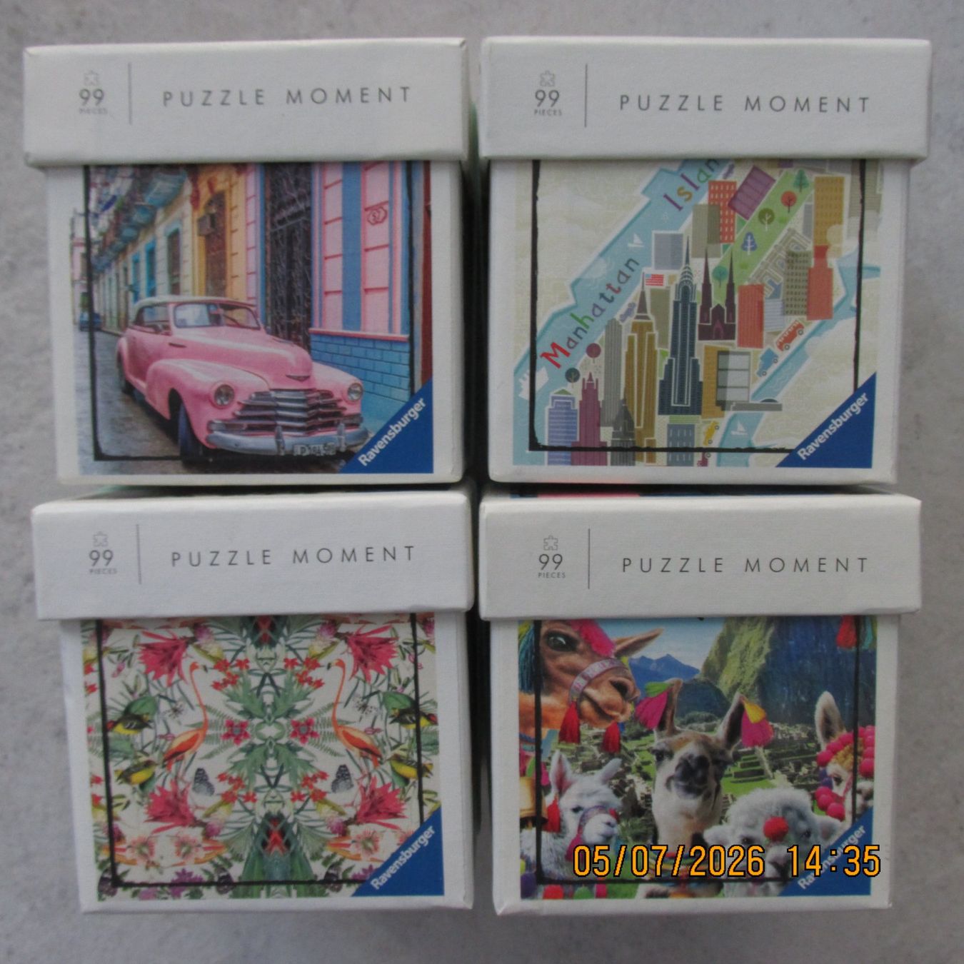 Ravensburger Puzzle: Puzzle Moment Ravensburger 4x 99 Teile – Nuovo (secondo la descrizione) da Galgenen venduto da Forflowers 1