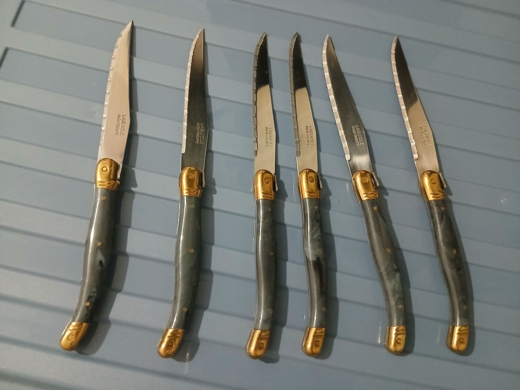 Laguiole Set di posate: 6x fourchettes + 6x couteaux Laguiole – Nuovo (secondo la descrizione) da Le Grand-Saconnex venduto da Rgt87 3