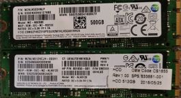 2x Samsung SSD 500GB 512GB MZ-N5E500 MZ-NLN5120